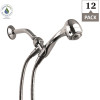 Niagara Conservation Earth Spa 3-Spray with 1.75 GPM 2.7-in. Wall Mount Handheld Shower Head in Chrome, 12-Pack