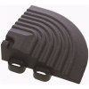 Swisstrax 2.5 in. x 2.5 in. Jet Black Corner Edging for 15.75 in. Modular Tile Flooring (2-Pack)