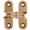 SOSS 1/2 in. x 1-3/4 in. Satin Brass Invisible Hinge (2-Pack)