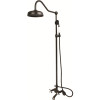 Kingston Brass Vintage 3-Handle Claw Foot Tub Faucet and Shower Combination in Oil Rubbed Bronze