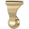 SOSS 1-3/4 in. Bright Brass Dummy Latch Set Door Lever