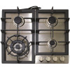 Magic Chef 24 in. Gas Cooktop in Stainless Steel with 4 Burners