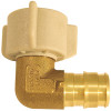 Apollo 1/2 in. Brass PEX-A Expansion Barb x 1/2 in. FNPT Female Swivel 90-Degree Elbow