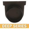 U.S. TRENCH DRAIN Deep Series Black End Cap and 3 in. Pipe Adaptor for Modular Trench and Channel Drain Systems