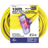 DUROMAX 100 ft. 12/3-Gauge Triple Tap Extension Power Cord