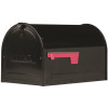GibraltarÂ Mailboxes Marshall Black, Large, Steel, Locking, Post Mount Mailbox