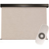 SeaSun Surfside Cordless UV Blocking Motorized PVC Premium Exterior Roller Shade 72 in. W x 96 in. L
