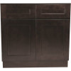 Design House Brookings Plywood Assembled Shaker 36x34.5x24 in. 2-Door 2-Drawer Base Kitchen Cabinet in Espresso