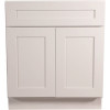 Design House Brookings Plywood Assembled Shaker 27x34.5x24 in. 2-Door 1-Drawer Base Kitchen Cabinet in White