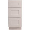 Design House Brookings Plywood Assembled Shaker 18x34.5x24 in. 3-Drawer Base Kitchen Cabinet in White