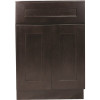 Design House Brookings Plywood Assembled Shaker 18x34.5x24 in. 1-Door 1-Drawer Base Kitchen Cabinet in Espresso