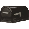 GibraltarÂ Mailboxes Reliant Black, Large, Steel, Locking, Post Mount Mailbox