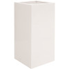 Vasesource Cube 16 in. x 16 in. Glossy White Fiberstone Square Cube Planter Vasesource Cube 16 in. x 16 in. Glossy White Fiberstone Square Cube Planter