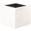 Vasesource Cube 20 in. x 20 in. Matte Black Fiberstone Square Cube Planter