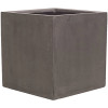 Vasesource 15 in. x 28 in. Matte Gray Fiberstone Rectangular Planter Vasesource 15 in. x 28 in. Matte Gray Fiberstone Rectangular Planter