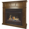 Pleasant Hearth 32,000 BTU 46 in. Full Size Ventless Propane Gas Fireplace in Heritage