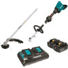 Makita 18V X2 (36V) LXT Lithium-Ion Brushless Couple Shaft Power Head Kit with Trimmer Attachment (5.0Ah)