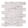Freezy Natural White 11.42 in. x 11.57 in. x 5 mm Stone Self-Adhesive Wall Mosaic Tile (11.04 sq. ft. /case)