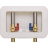 HOMEWERKS Washing Machine Box with 1/2 in. MIP and 1/2 in. SWT x 3/4 in. MHT Dual Stainless Steel Water Hammer Arrestor