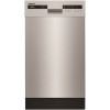 Whirlpool 18 in. Monochromatic Stainless Steel Front Control Built-In Compact Dishwasher with Stainless Steel Tub, 50 dBA