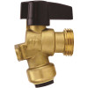 Tectite 1/2 in. Brass Push-To-Connect x 3/4 in. Garden Hose Thread Quarter-Turn Garden Valve with Drop Ear