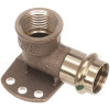 Viega ProPress 1/2 in. x 1/2 in. Zero Lead Bronze 90-Degree Drop Ear Elbow Fitting