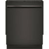 GE 24 in. Built-In Black Top Control ADA Dishwasher with Stainless Steel Tub and 51 dBA