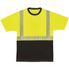 Ergodyne GloWear X-Large Hi Vis Lime/Black Front Performance T-Shirt
