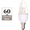 40-Watt Equivalent B11 Dimmable Quick Install Contractor Pack Frosted Candelabra LED Light Bulb in Soft White (60-Pack)