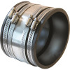 Fernco 4 in. Flexible PVC Clamp Shielded Coupling