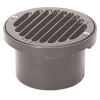 Zurn 4 in. Round PVC Floor Drain with Nickel Top