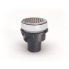 Zurn 6 in. Round Slab on Grade with Nickel Bronze Strainer and Abs Body Floor Drain