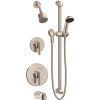 Symmons Dia 2-Handle Tub and 1-Spray Shower Trim with 1-Spray Hand Shower in Satin Nickel (Valves not Included) Symmons Dia 2-Handle Tub and 1-Spray Shower Trim with 1-Spray Hand Shower in Satin Nickel (Valves not Included)