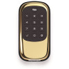 Yale Push Button Keyless Polished Brass Deadbolt