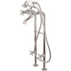 Kingston Brass Traditional 3-Handle Claw Foot Freestanding Tub Faucet with Handshower Combo Set in Chrome