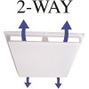 Elima-Draft Commercial 2-Way Air Deflector Cover for 24 in. x 24 in. Diffuser