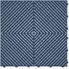 Swisstrax 15.75 in. x 15.75 in. Blue Ribtrax Smooth ECO Flooring (6-Tile/pack) (10 sq. ft.)
