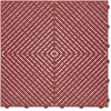 Swisstrax 15.75 in. x 15.75 in. Red Ribtrax Smooth ECO Flooring (6-Tile/pack) (10 sq. ft.)
