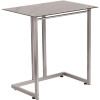 Carnegy Avenue 27.5 in. Rectangular Black/Silver Computer Desks with Glass Top