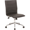 BOSS Office Products Black Contemporary Armless Desk Chair