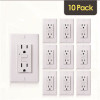 Faith 15-Amp 125-Volt GFCI Duplex Outlet, GFI Receptacle with Indicator Light, Wall Plate Included, White (10-Pack)