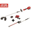 Milwaukee M18 FUEL 18 V Lithium Ion Brushless Cordless String Trimmer 8.0Ah Kit with M18 FUEL Hedge Trimmer Attachment