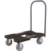SNAP-LOC 1,800 lbs. Capacity Super-Duty Professional E-Track Push Cart Dolly in Black