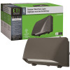 ETi 16 in. 400-Watt Equivalent Bronze Outdoor Integrated LED Security Wall Pack Light 5000K Full Cut Off 13000 Lumens