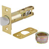 Defiant 6-Way Adjustable Polished Brass Spring Latch