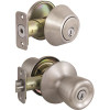 Defiant Waterbury Stainless Steel Entry Knob and Single Cylinder Deadbolt Combo Pack