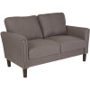 Carnegy Avenue Dark Gray Fabric Loveseat Carnegy Avenue Dark Gray Fabric Loveseat