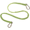 Ergodyne 15 lbs. Lime Stainless Standard Dual Carabiner Tool Lanyard Ergodyne 15 lbs. Lime Stainless Standard Dual Carabiner Tool Lanyard