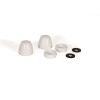 Fluidmaster Secure Cap Universal Toilet Bolt Caps in White