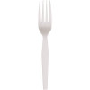 PrimeSource Medium Weight White Polypropylene Fork Wrapped (1000 per Case)